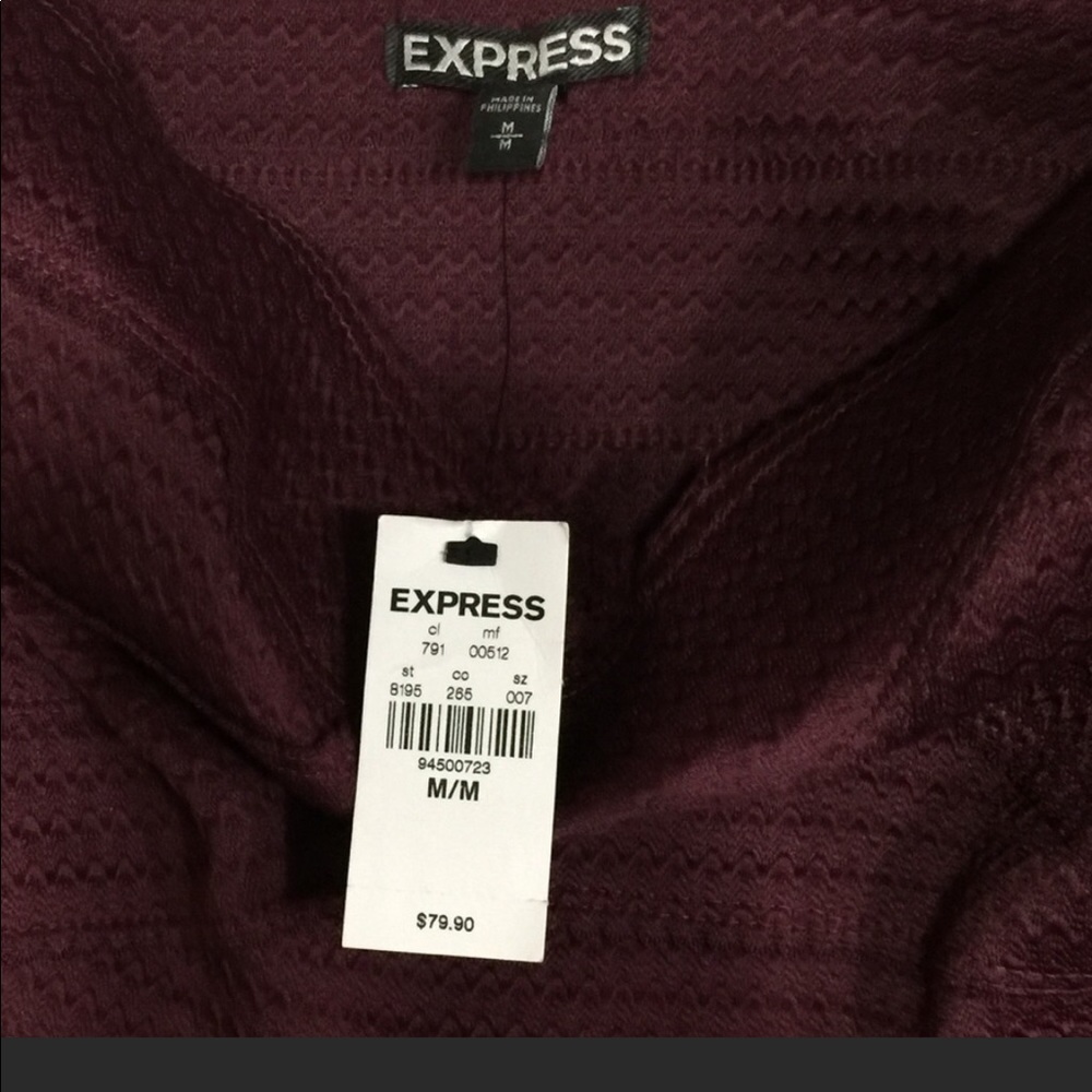 Express Maroon Dress - Picture 4 of 4